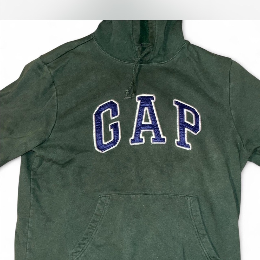 GAP Forest Green Hoodie with Navy Logo